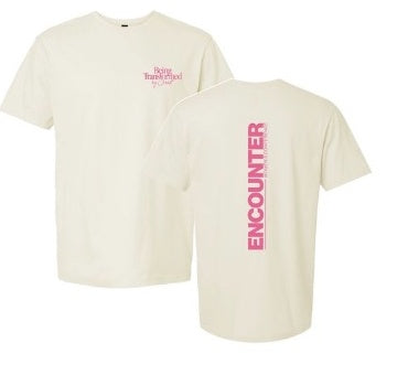 Encounter Tee - Cream (Being Transformed) mockup