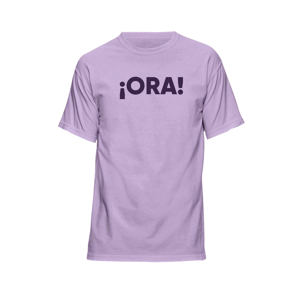 ¡ORA! Camiseta (color púrpura)